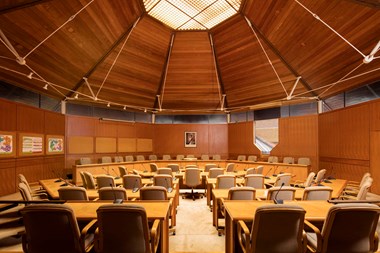 Council Chamber at Babergh Council offices