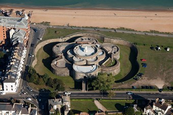 Overhead view of Deal Castle