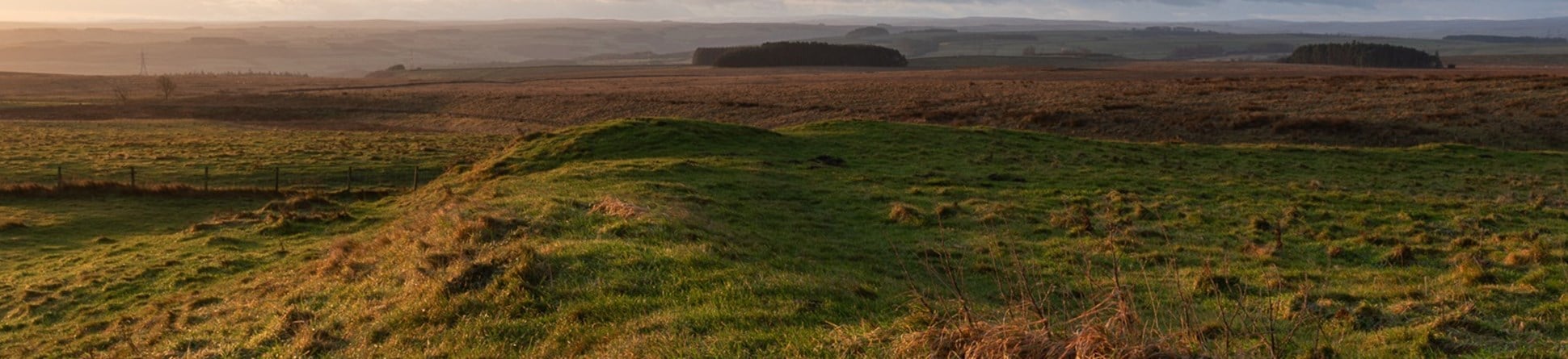 Site of Carrawburgh Roman Fort on Hadrian's Wall, Northumberland