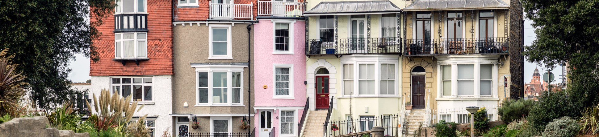 Some of Ramsgate's colourful houses