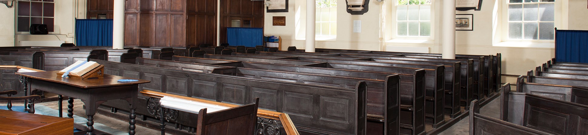 Interior view of the Old Meeting House, Colegate, Norwich.