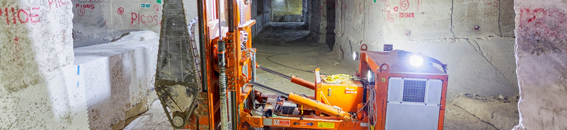 Image showing heavy plant equipment at the Portland stone mines