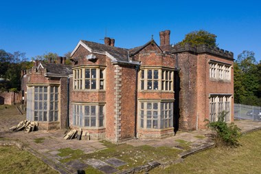 Exterior view of the hall from the south east
