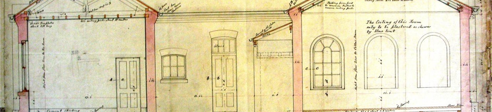Measured drawing of Police Barrack and Guard House