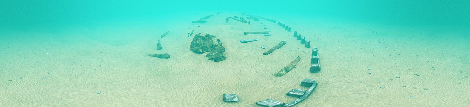 Screen shot from a virtual dive trail