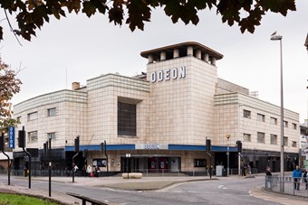 20th-century Odeon cinema building.