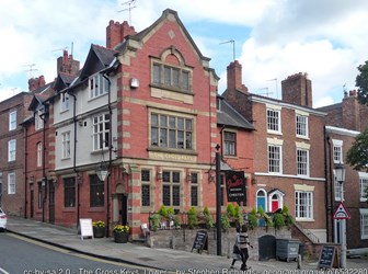 View of the Cross Keys pub in Chester