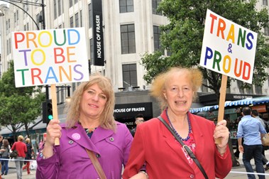 Trans Pride marchers at World Pride, London 2012
