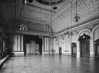 The Grand Hall at the Criterion Restaurant laid out as a ballroom