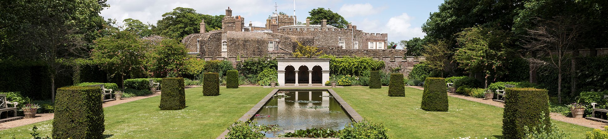 Walmer Castle, Walmer, Deal, Kent.
The Queen Mother's Garden, view from the south.