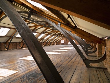 The attic of Beehive Mill, Ancoats