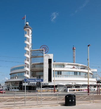 The Casino building of the Pleasure Beach