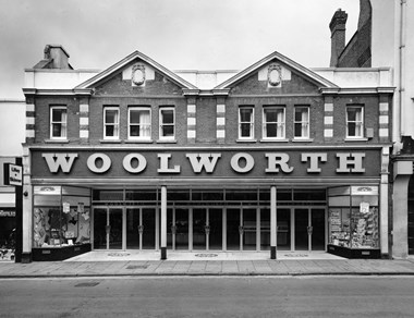 The Bromley store with a new shopfront in 1969. The lettering was ridiculously out of scale compared with the building.