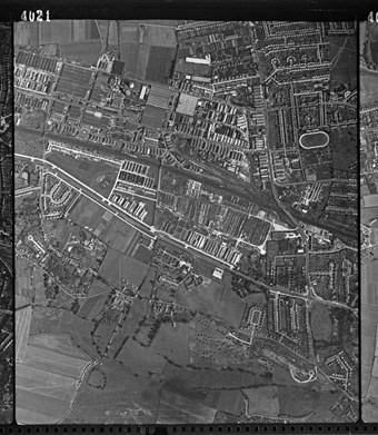 Archive vertical aerial photograph of Slough Trading Estate