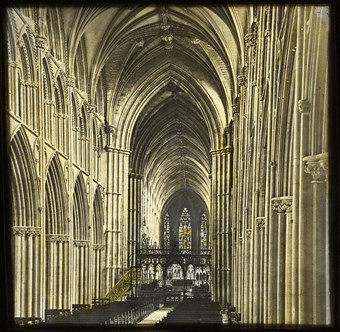 Archive photo showing the interior of a cathedral.