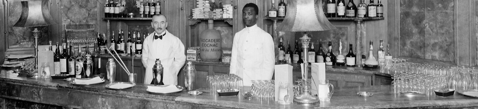 Image of the Long Bar at the Trocadero, Piccadilly. A male only preserve, popular with middle class gay men during the 1920s and 1930s