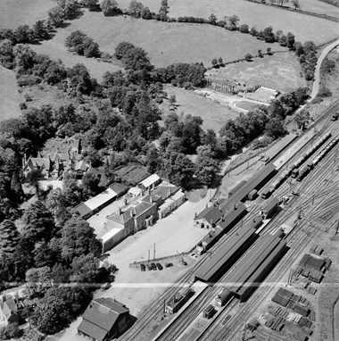 Aerial view of Blisworth station