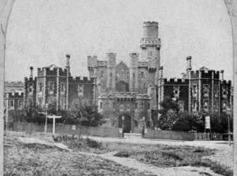 The imposing castellated structure of Holloway prison covered 10 acres of land in north London.