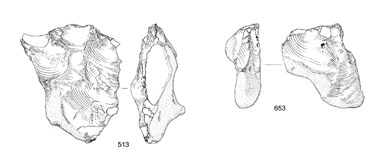 Drawings of Proto-Levallois cores