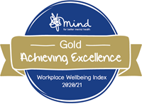 Mind Wellbeing Index Gold Badge 2020-21 logo